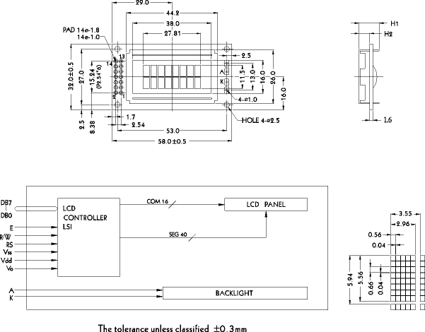 LCD- PC0802A