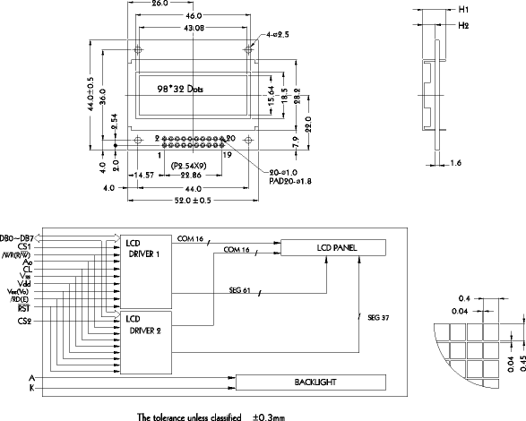 LCD- PG9832-A